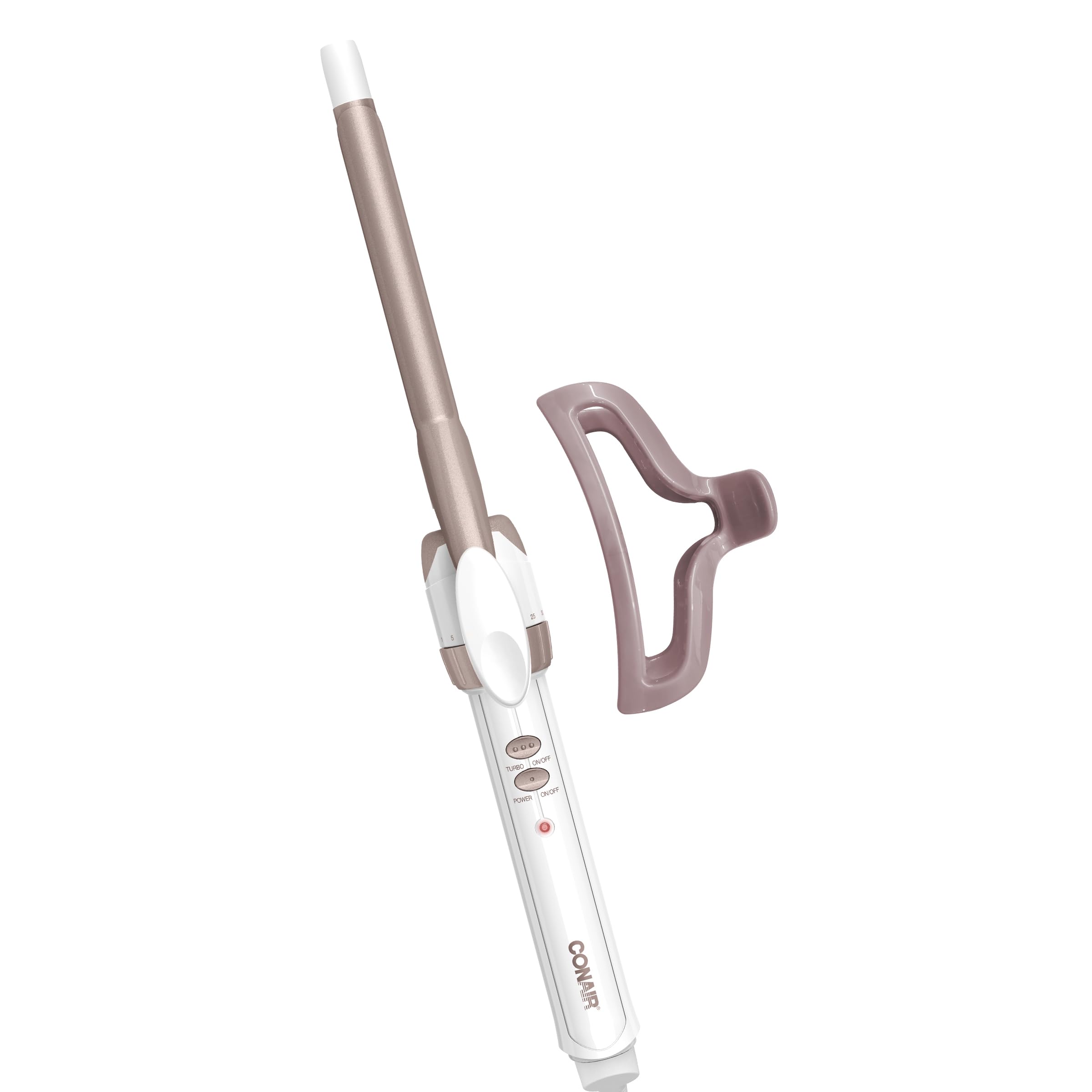 Conair Double Ceramic 1 1/4-Inch Curling Iron, 1 ¼ inch barrel produces loose curls – for use on medium and long hair